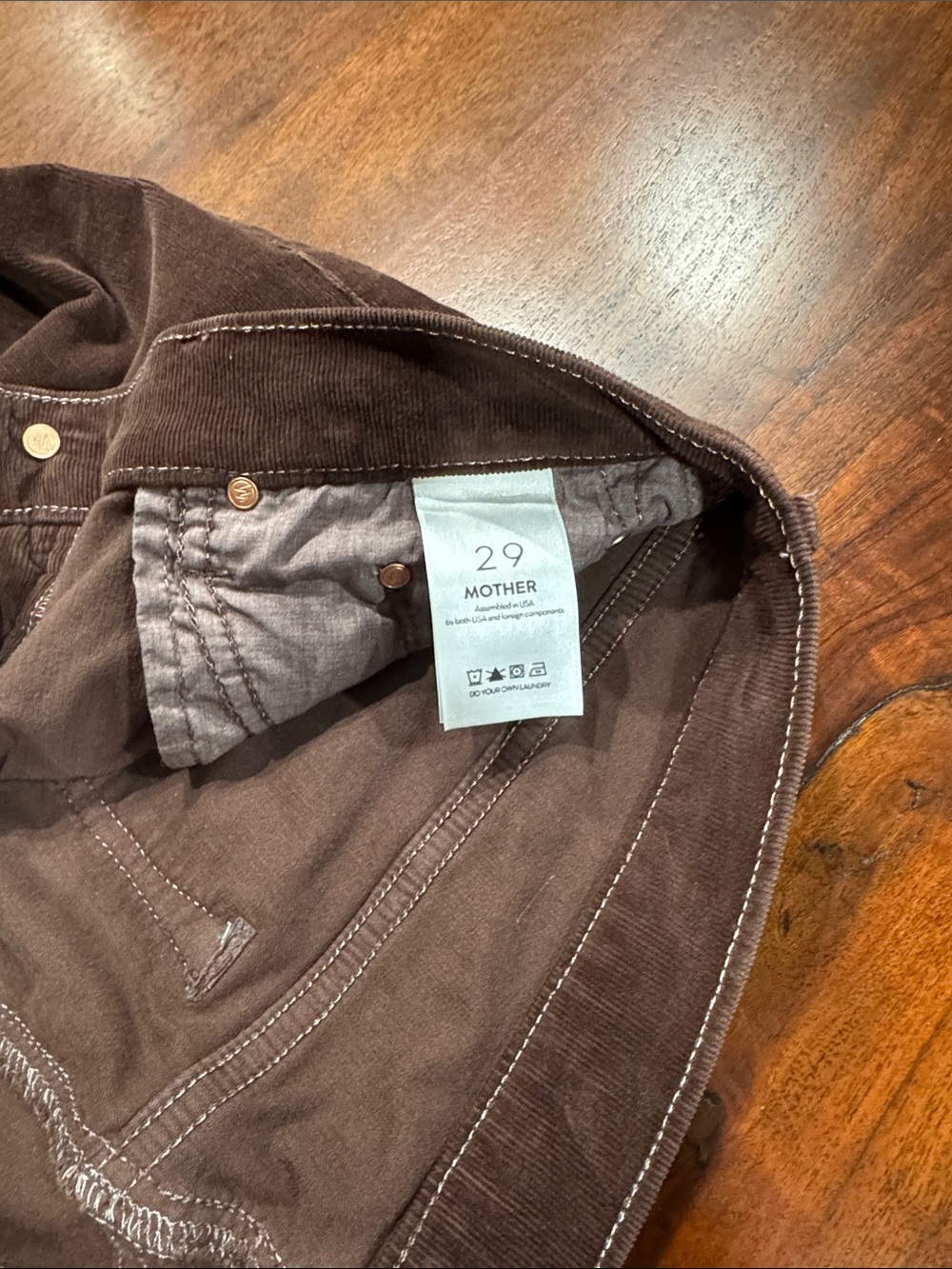 MOTHER,The Weekender Fray Slim Straight Jeans . Soft corduroy . - Picture 12 of 15